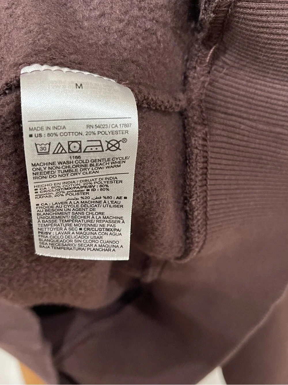 Old Navy Mens Classic Brown Crewneck Sweatshirt